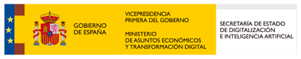 Logotipo Ministerio de Asuntos Económicos y Transformación Digital